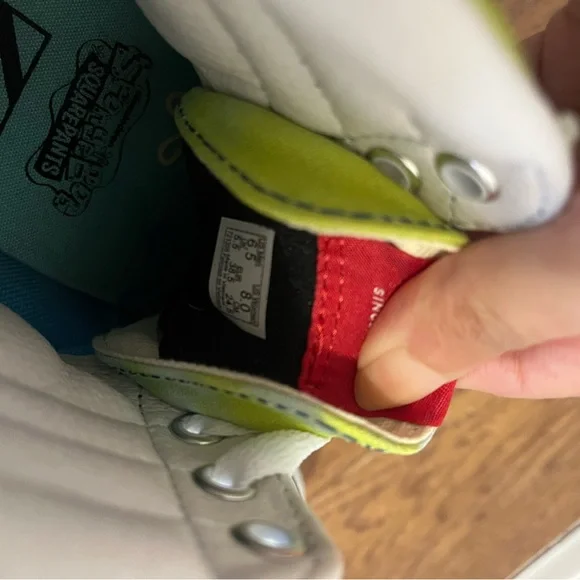 SpongeBob Vans High-Top Sneakers - Blue and Yellow - Picture 7 of 7